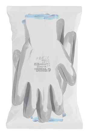 MASTERTOOL Рукавички трикотажні безшовні MASTERTOOL нітрилове покриття долоні 10" 12 пар біло-с Коломия