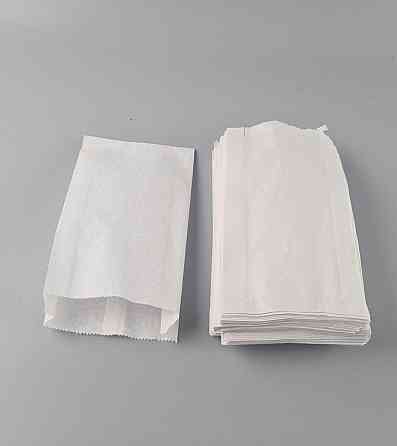 Бумажные пакеты саше крафт белый, 120х40х230, 40г/м2 (100 шт) Харьков