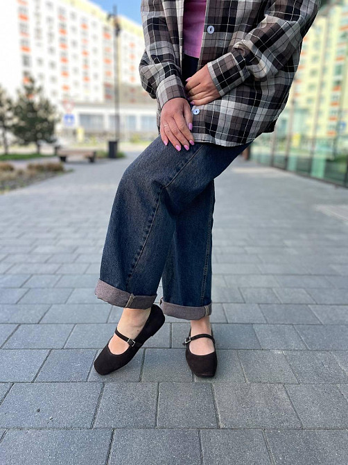 SEE SEVEN Балетки жіночі SEE SEVEN 1516 шоколадні (весна-осінь, замша натуральна) (5876) Коломыя - изображение 6