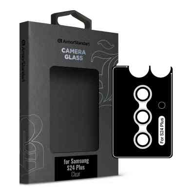 Скло захисне Armorstandart Camera glass Supreme Black Icon Samsung S24 Plus Clear (ARM76615) Вінниця