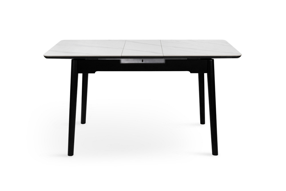 Стіл Нептун 110/140*75 чорний/керам біла Киев - изображение 4