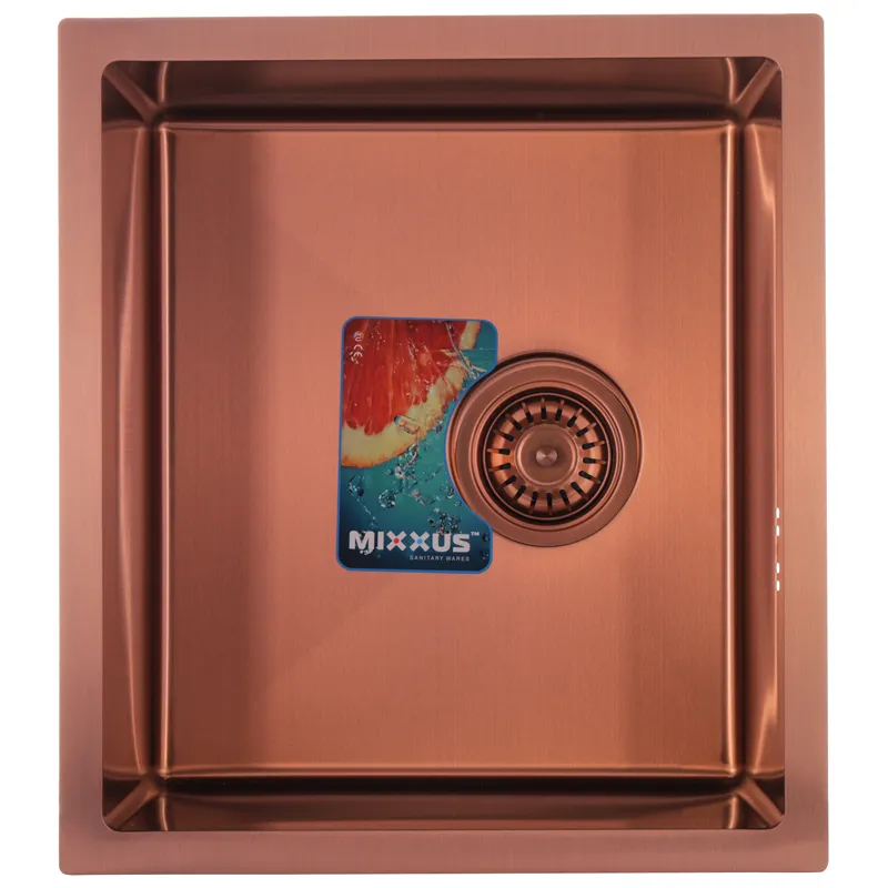 Мойка Mixxus MX4843-220x1.0-PVD-Bronze (MX0558) Киев - изображение 1