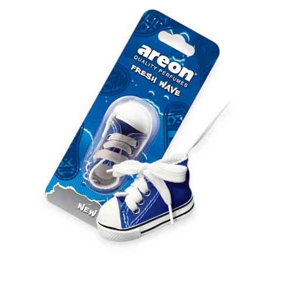 Ароматизатор на зеркало сухой areon wave fresh кеды 