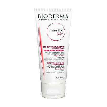 Біодерма Сенсібіо DS+ очищуючий гель від себорейного дерматиту Bioderma Sensibio DS+ gel 200 мл Дніпро