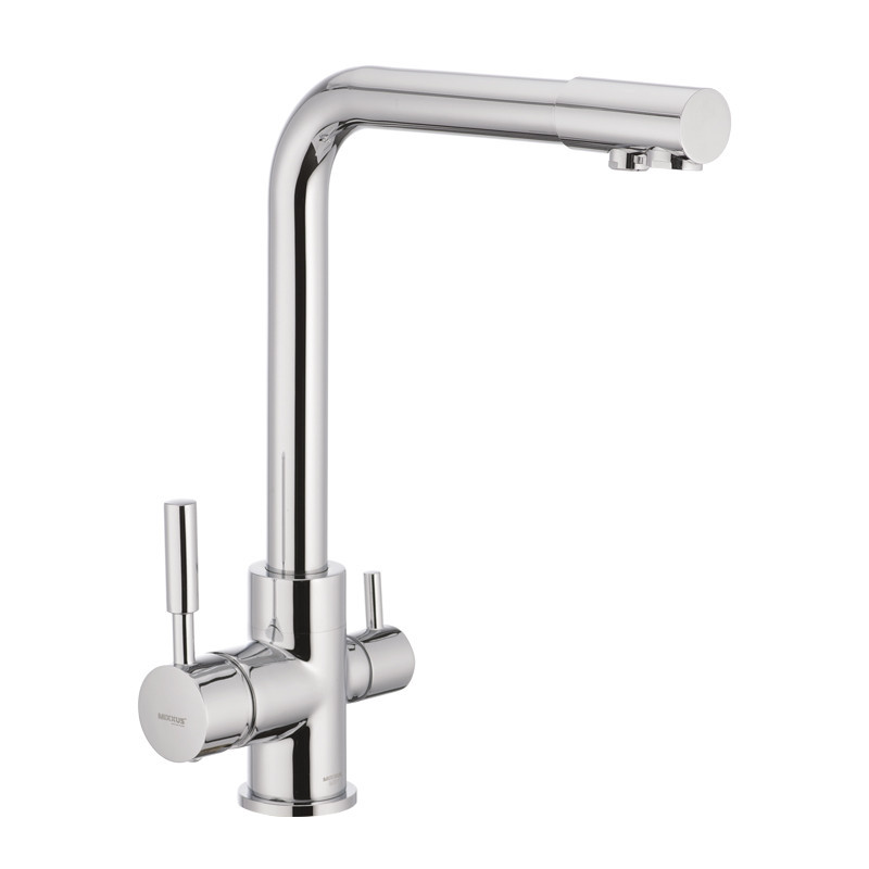 Кухонний змішувач на дві води хром Mixxus PREMIUM Hans 021 латунь/хром (MI1666) Чернівці - фото 1