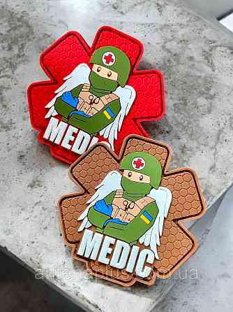 «Medic» красный шеврон \ патч Киев