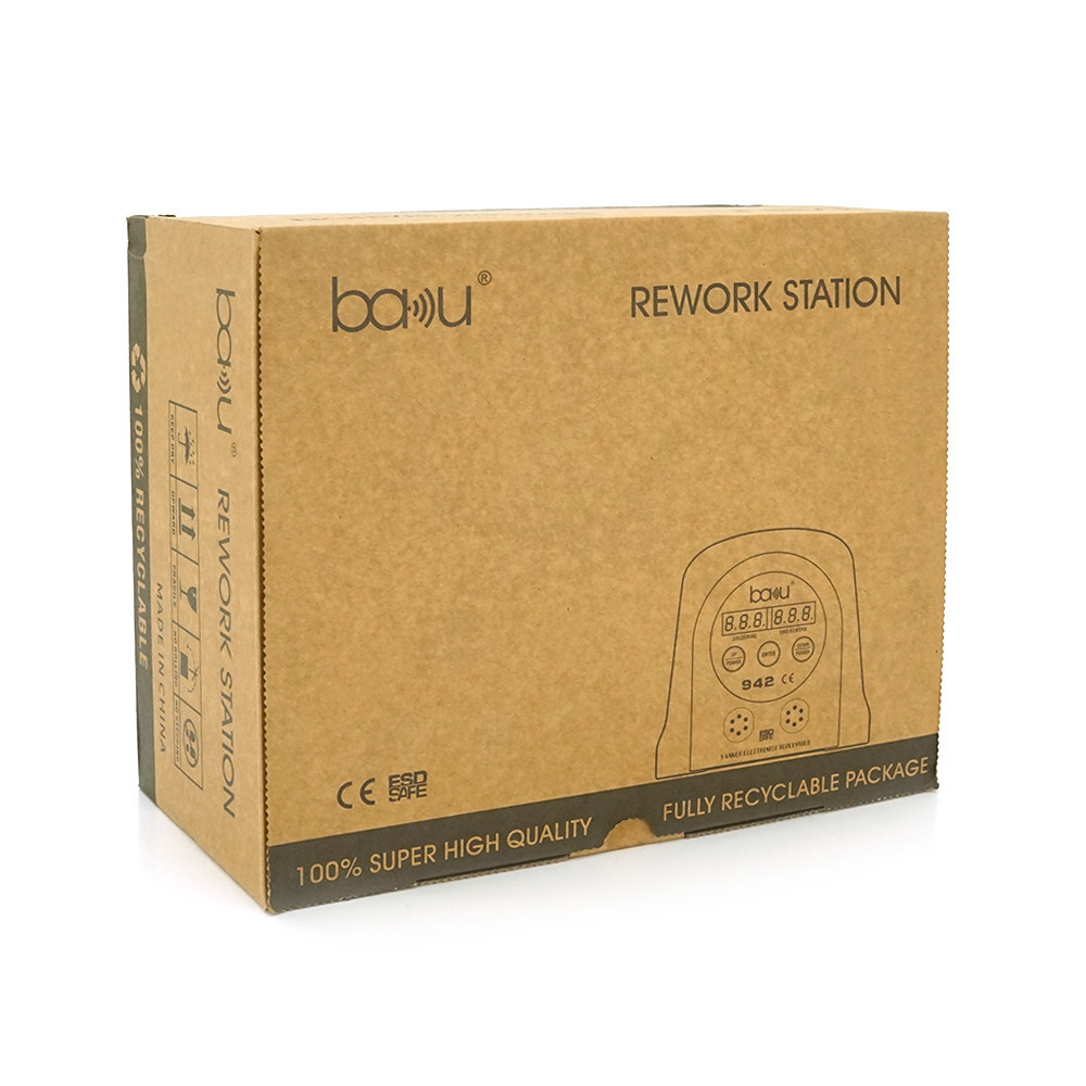 Паяльная станция BAKU BA-942 с цифровой индикацией на фен и паяльник, DC:110-240V, 4A,750W, 2,25 кг Киев - изображение 2