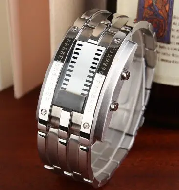 Уникальные бинарные мужские часы Skmei 0926 (Серебристый) Киев