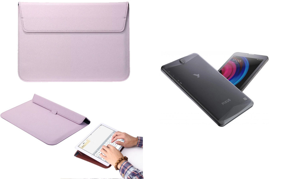 Чохол-конверт VitoCase для Pixus Touch 7 3G (HD), Touch 7 3G (qHD), з функцією підставки для планшета Фіолетовий Київ - фото 1