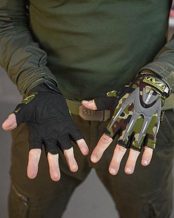 Рукавички тактичні чоловічі безпалі M-PACT Mechanix Одесса - изображение 4