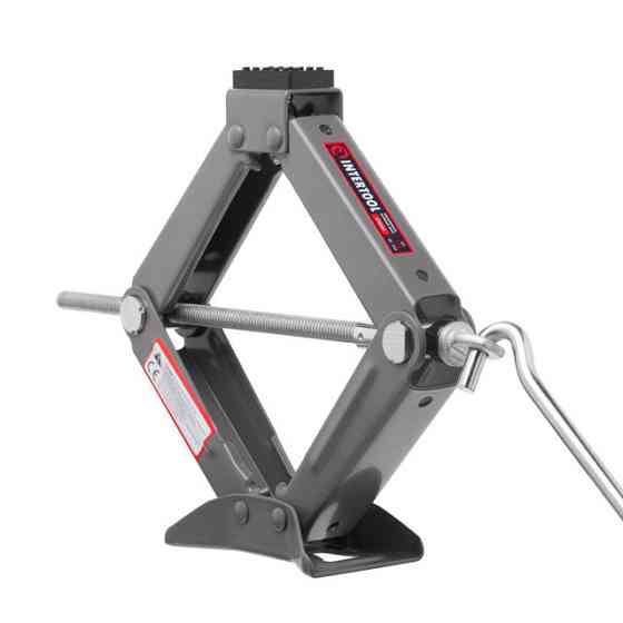 Домкрат INTERTOOL GT0180, механічний ромбоподібний 1т., гумовий упор., 92-340 мм, міцний металевий домкрат Львів