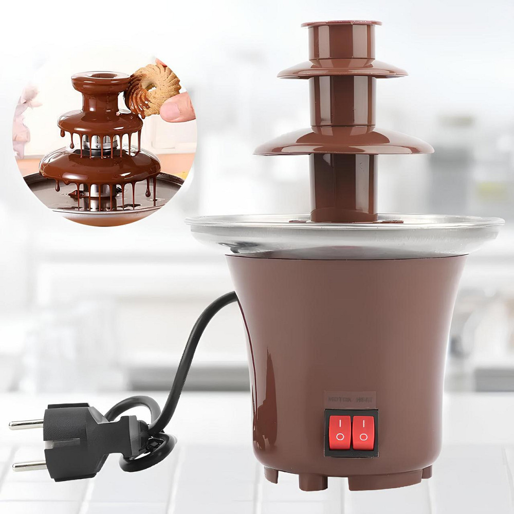 Шоколадний фонтан для фондю Chocolate Fountain, фондюшниця. Фондюшниця у вигляді фонтану Київ - фото 8