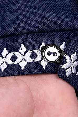 Вишиванка для хлопчика, темно-синя топ Київ