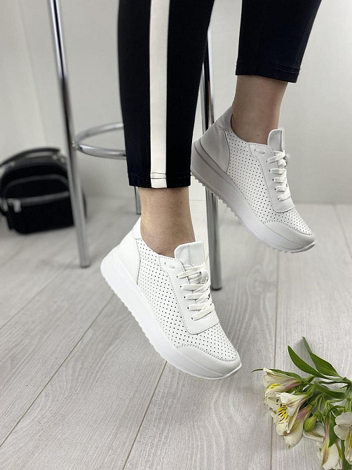 EMELI Кросівки жіночі EMELI 915/3 ST білі (весна-осінь, шкіра натуральна) (2685) лише 39р. Коломия - фото 7