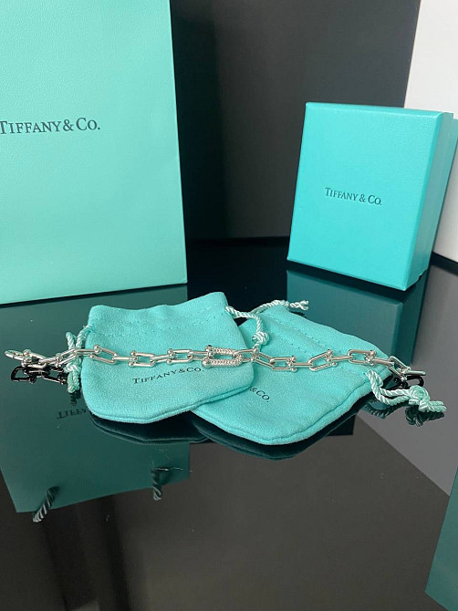 Тиффани браслет HARDWEAR / цепь серебро (покрытие) / упакован в мешочек Tiffany Одесса - изображение 2