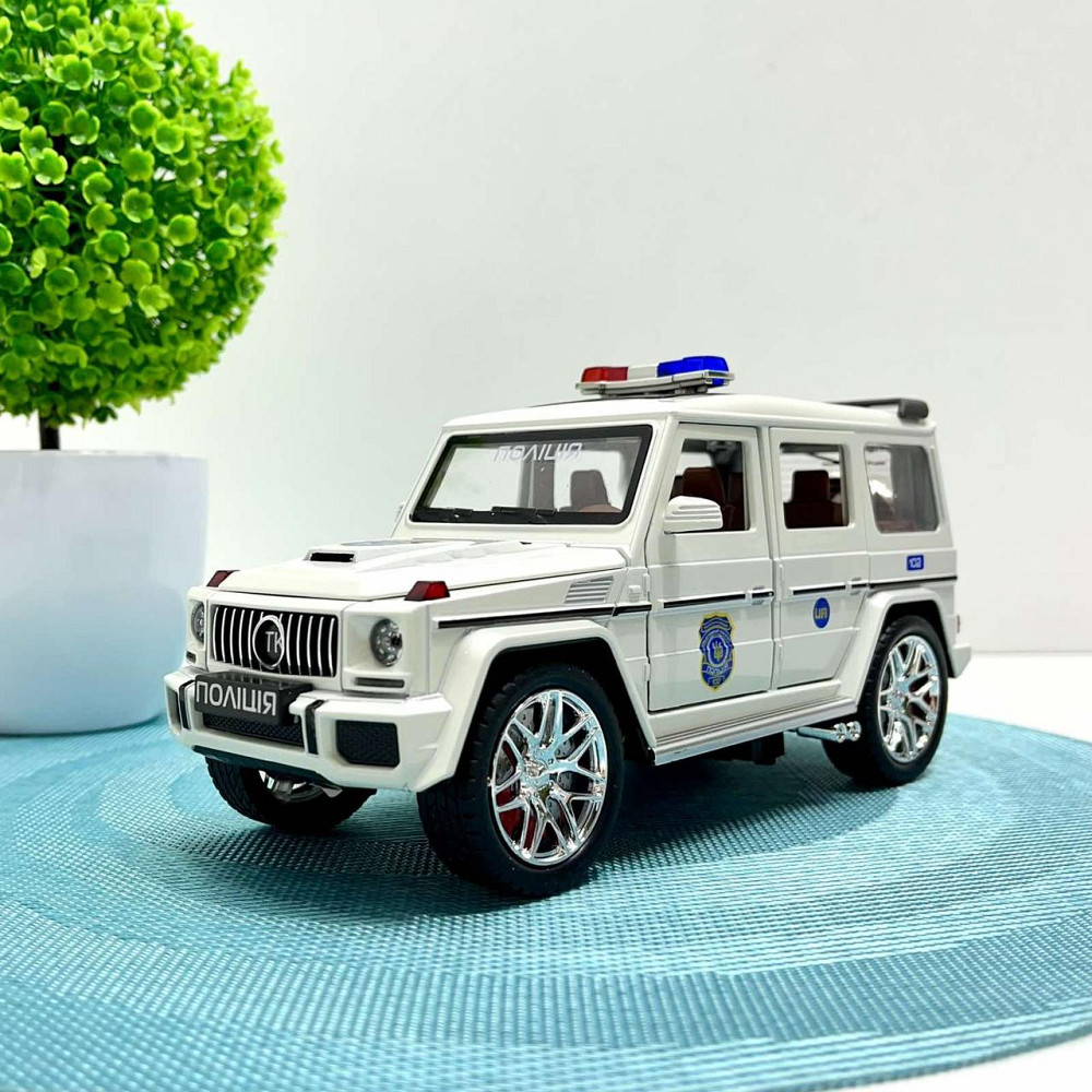 Машинка Авто Експерт Поліція інерція звук підсвічування двері багажник капот відкриваються 1:24 Біла (32968) Чернигов - изображение 1