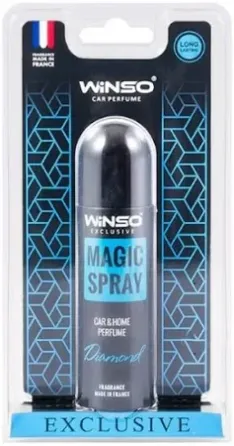 Освежитель воздуха WINSO Magic Spray DIAMOND 30 мл (в блистере) – Сияющий аромат свежести и утончённости Ковель