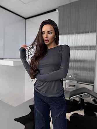 Жіноча романтична кофта з відкритою спиною з віскози Графіт, 46/48 Одеса