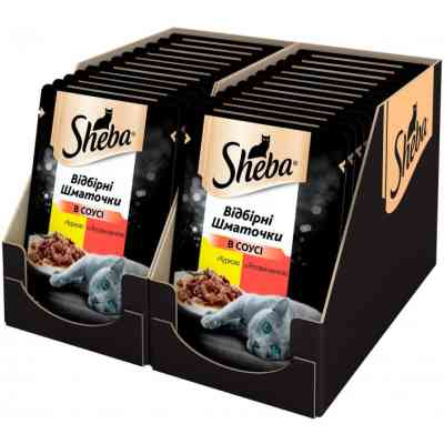 Влажный корм для кошек Sheba cig POU с курицей и говядиной в соусе 85 г (4770608257088) Винница