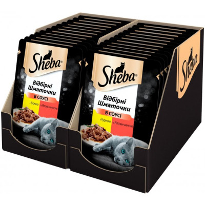 Влажный корм для кошек Sheba cig POU с курицей и говядиной в соусе 85 г (4770608257088) Винница - изображение 3