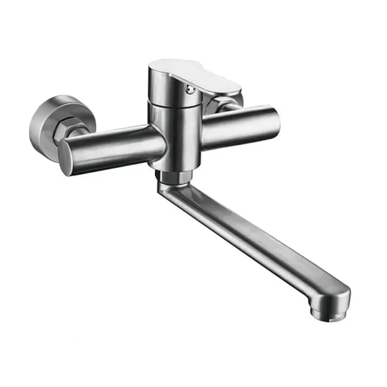 Кухонный настенный смеситель Zerix DAX-005 из нержавеющей стали SUS304, прочный и надежный (ZX4814) Харьков