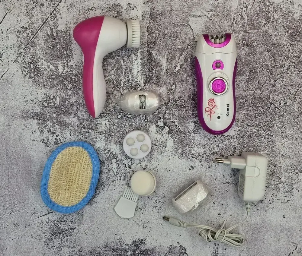 Эпилятор женский многофункциональный 6 в 1 пинцетный Kemei KM-3066 Коломия - фото 5