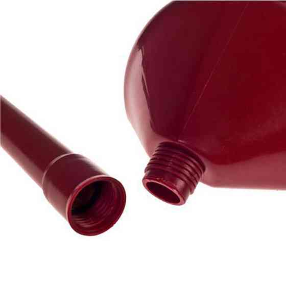 Лійка для палива з фільтр-сіткою пластикова червона Киев