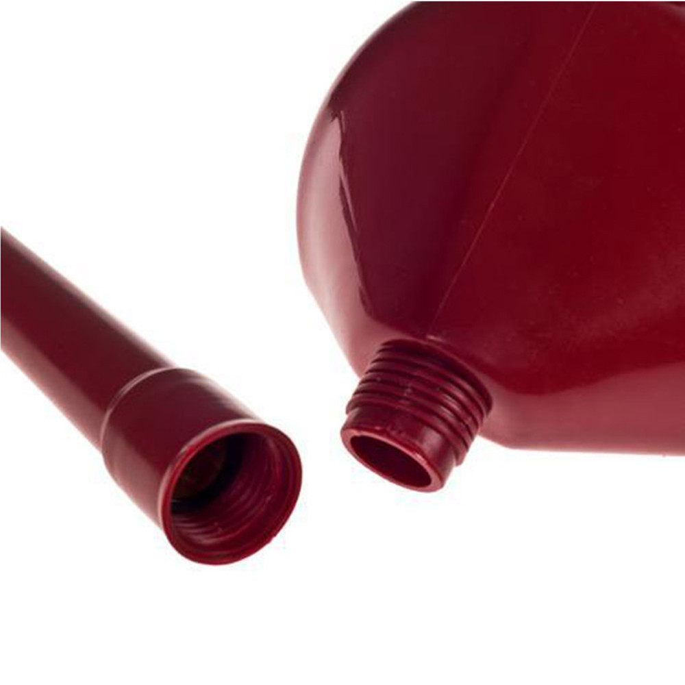 Лійка для палива з фільтр-сіткою пластикова червона Киев - изображение 2