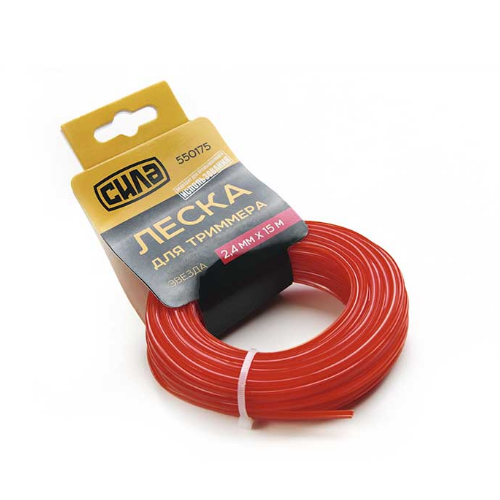 Ліска для тримера d3,0мм 15м зріз/зірка СИЛА Житомир - изображение 1