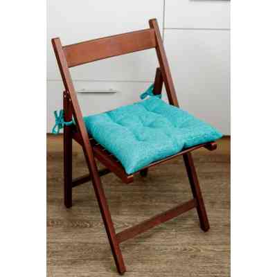 Подушка на стілець Прованс CHENILLA Бірюзова 40х40 (034857) Вінниця