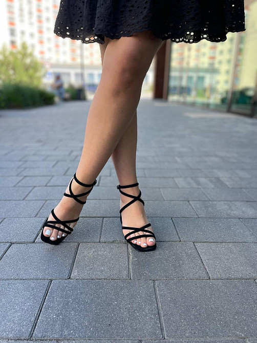 Meideli Босоніжки жіночі MEIDELI H008H-1 чорні (літо, еко-замша) (5809) Коломыя - изображение 6