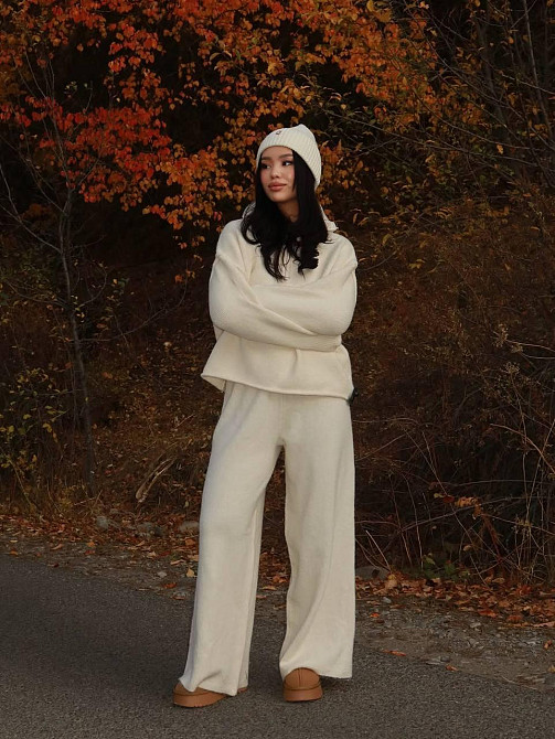 Женский удобный и теплый костюм двойка турецкая ангора-мустанг Одесса - изображение 3