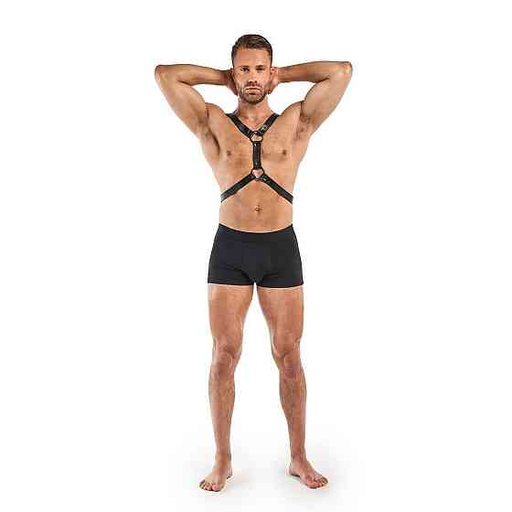Портупея Bedroom Fantasies: Max Bondage Harness, чорна Sex Aura Київ