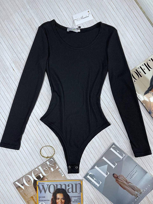 Жіночий стильний боді з високоякісного турецького рубчика мустанг Одеса - фото 1