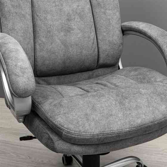 Офісне крісло керівника Elite ProDesign Хром Tilt М-1 Gray (Прогумовані колеса) Днепр