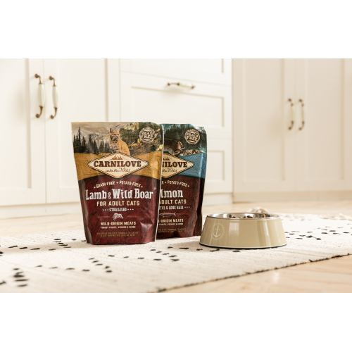 Корм сухий Carnilove Cat Sterilised для стерилізованих котів з ягнятиною та диким кабаном 400 г Київ - фото 7