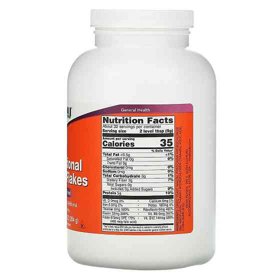 Харчові дріжджі в пластівцях Now Foods Nutritional Yeast 284 г Київ