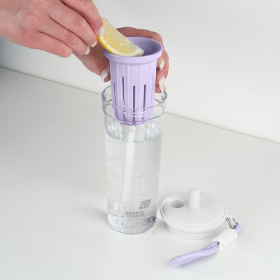 Бутылка для воды Kite 650 мл, біло-ліловий (K25-1219-2) Винница - изображение 8