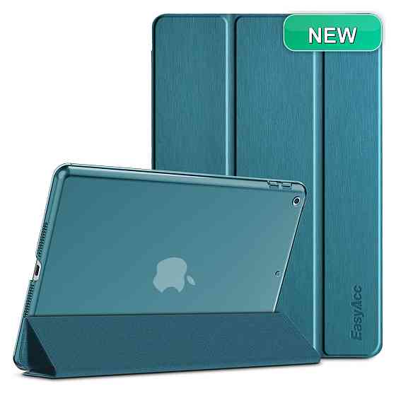Чохол для iPad 10.2 9/8/7 поколінь EasyAcc ультратонкий PU шкіра та матовий PC павичиний синій підставка 2 положення Київ