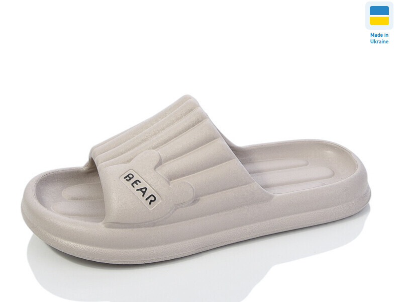 Женские шлепанцы темно бежевый пенка Мишка 39 Одесса - изображение 1