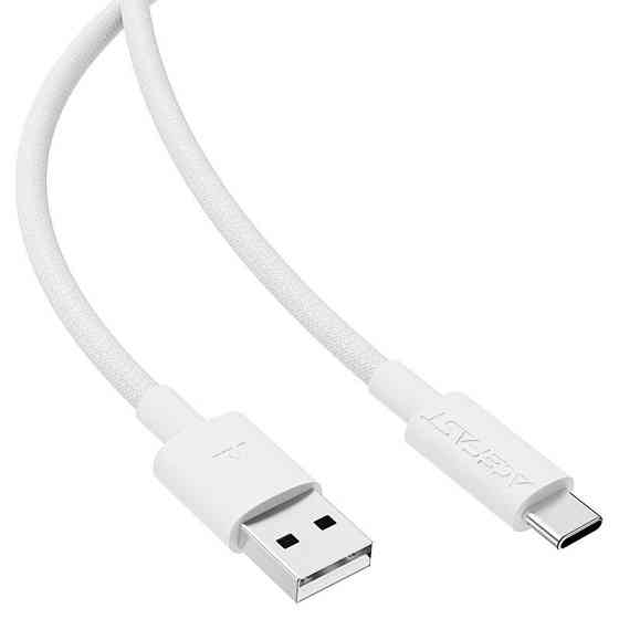 Кабель ACEFAST C18-04 USB-A to USB-C braid charging data cable White Одесса