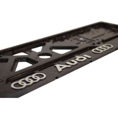 Рамка номерного знака CARLIFE з пластик об'ємними літерами AUDI (2шт) (24-001) Винница