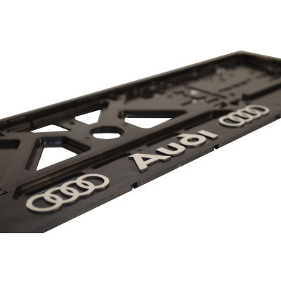 Рамка номерного знака CARLIFE з пластик об'ємними літерами AUDI (2шт) (24-001) Винница - изображение 2