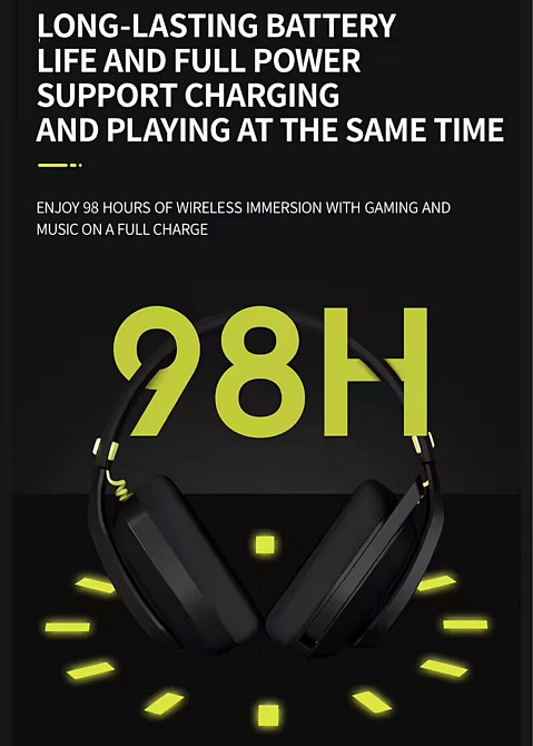 Беспроводные игровые наушники гарнитура с микрофоном 2.4 vgn vxe v1. Харьков - изображение 2