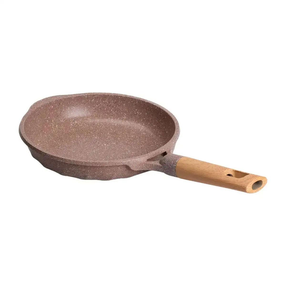 Алюминиевая сковорода 1,4 л, мраморное антипригарное покрытие, Ø 22 см, толстое дно, кофейный MGC HP-4-417CO Киев - изображение 3