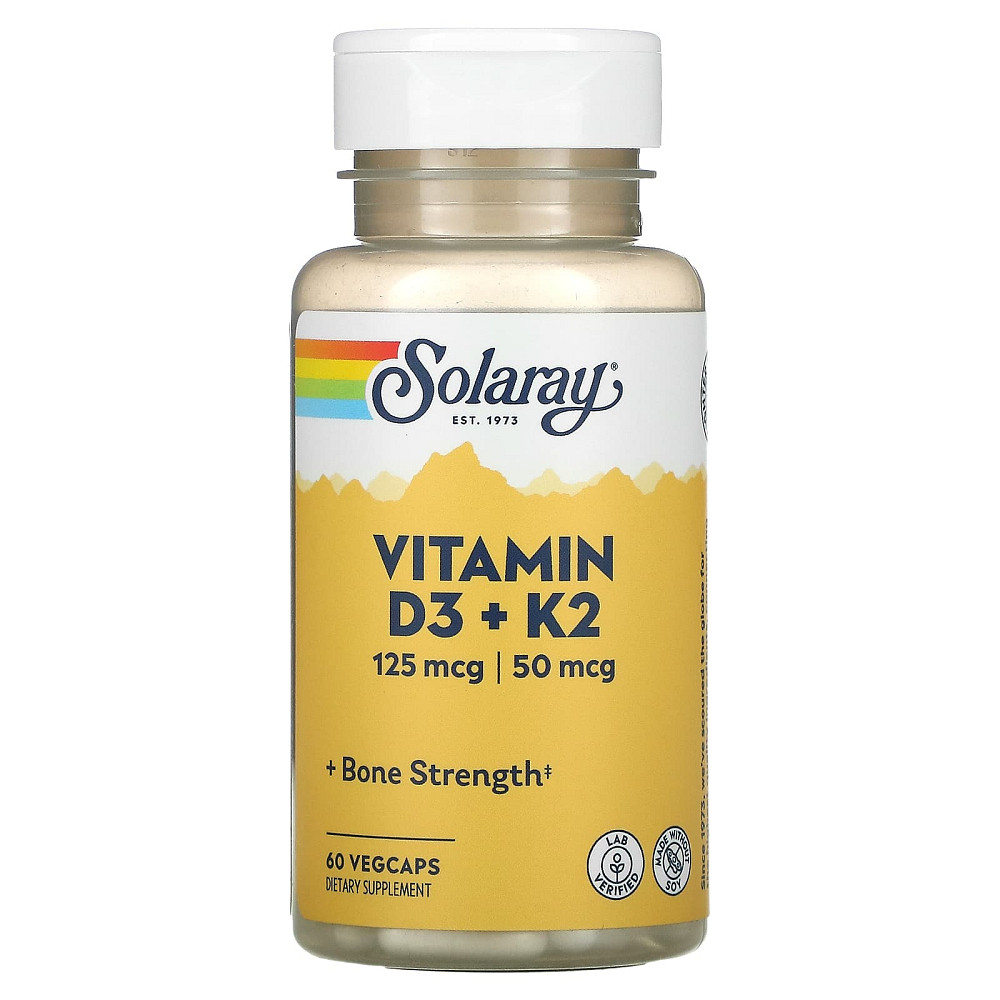 Витамин Д3 и К2 (Vitamin D-3 & K-2) 5000 МЕ/50 мкг 60 капсул Київ - фото 1
