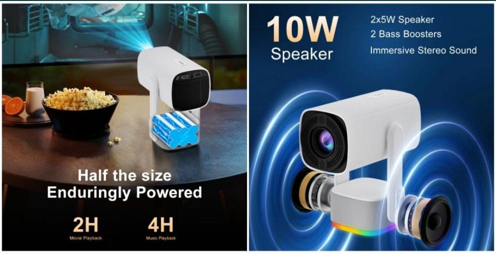 Проектор безпроводной: K2 Freestyle 4K с Аккумулятором , Телевизор Smart Киев - изображение 3