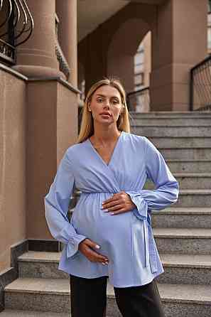 Блуза для вагітних та годуючих Toscana S (42) Lullababe Блакитний Кривий Ріг