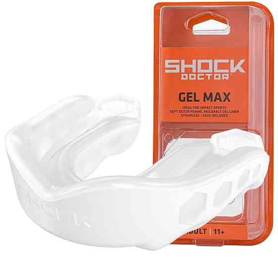 Капа Shock Doctor Gel Max доросла (вік 11+) White (art. 61950-TC-AD) Кам'янське