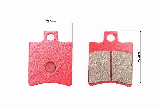 Гальмівні колодки (дискові) Yamaha JOG NEXT ZONE ZR / CW 50; HONDA SFX 50 / SRX 50 / SZX 50; PIAGGIO NRG 50 / NRG 50 / Typhoon 125 к-кт червоні Київ
